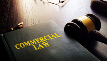 An illustration representing commercial law