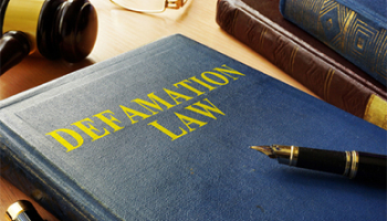 A defamation law book