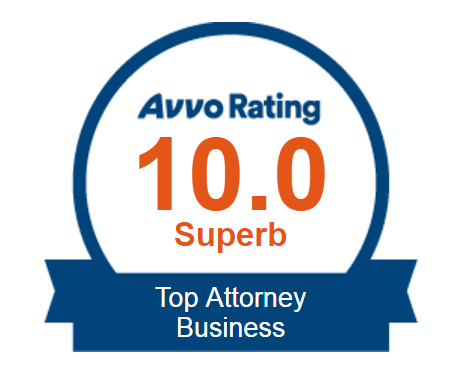 Avvo 10 Rating Badge - Top Attorney Business